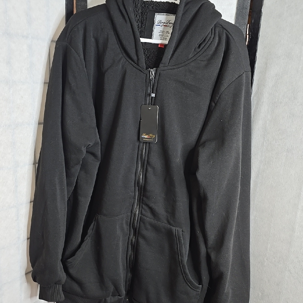 Black Zip-Up Hoodie